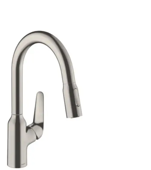 Hansgrohe HG Spültischmischer 180 Focus M42 Ausziehbrause 2jet sBox edelstahl-optik, 71821800, Artikel in Kategorie